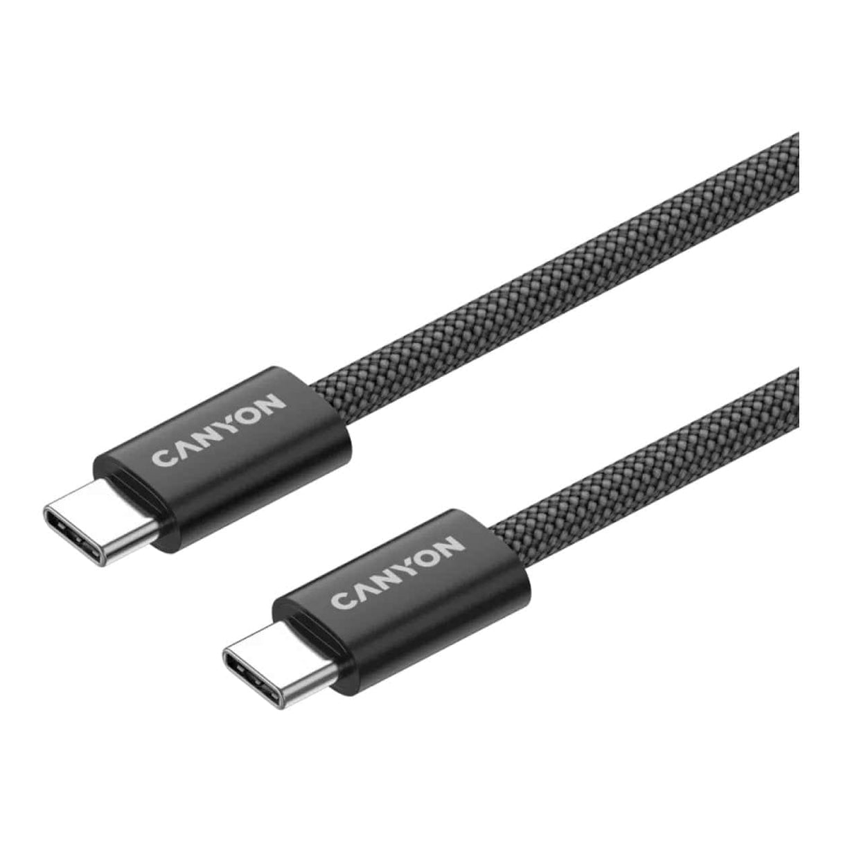 Canyon OnWire 60MG Type-C Male to Male Braided Cable 1m Black CND-CCMG60AB15B