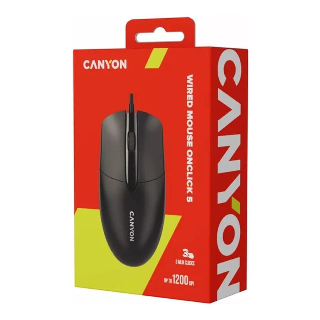 Canyon M-5 Wired Mouse Black CNE-CMS5