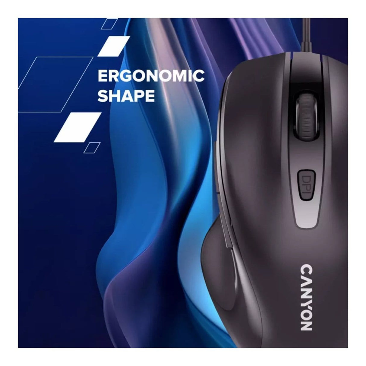 Canyon M-6 Wired Mouse Black CNE-CMS6