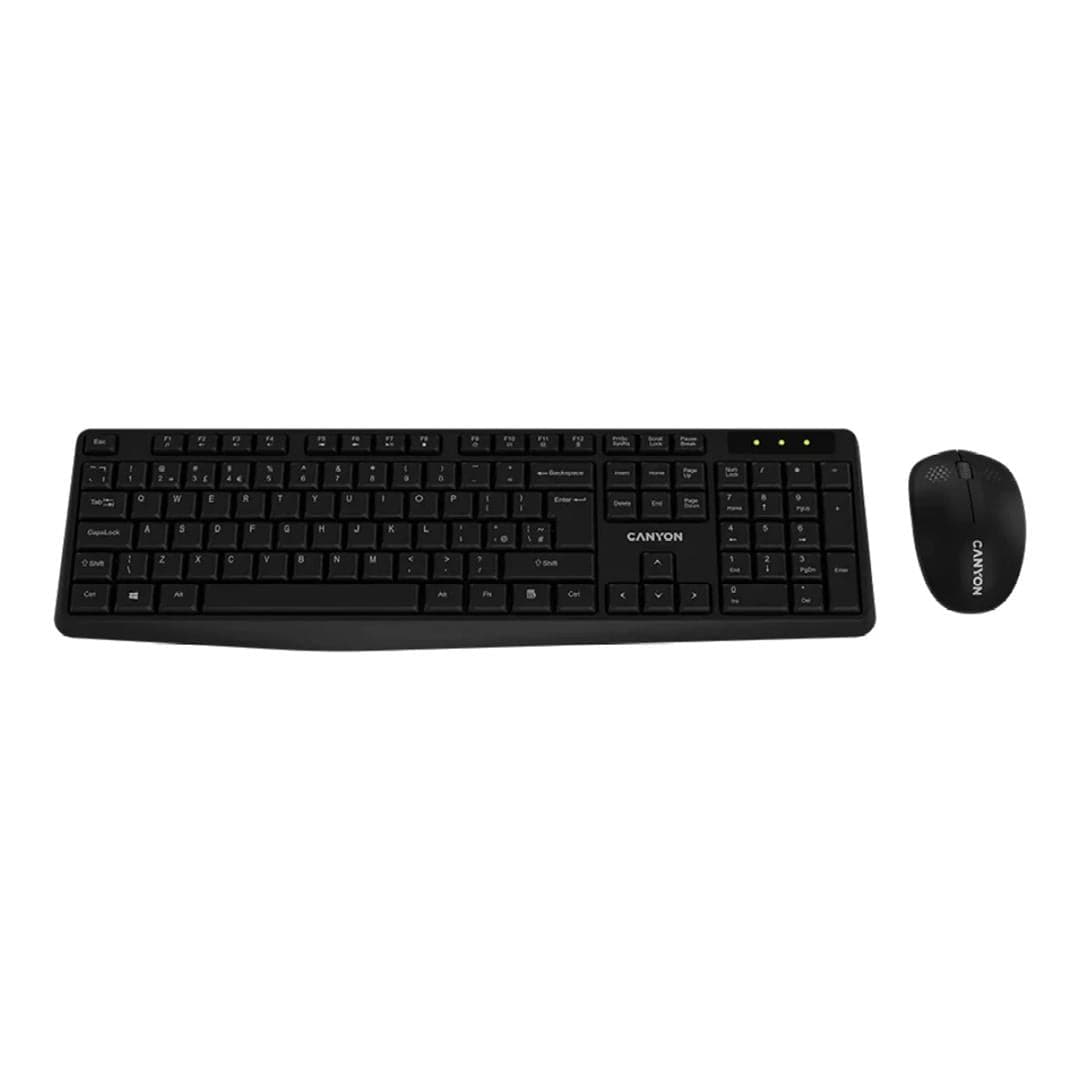 Canyon SET-W01 Wireless Keyboard and Mouse Combo Black CNE-HSETW01