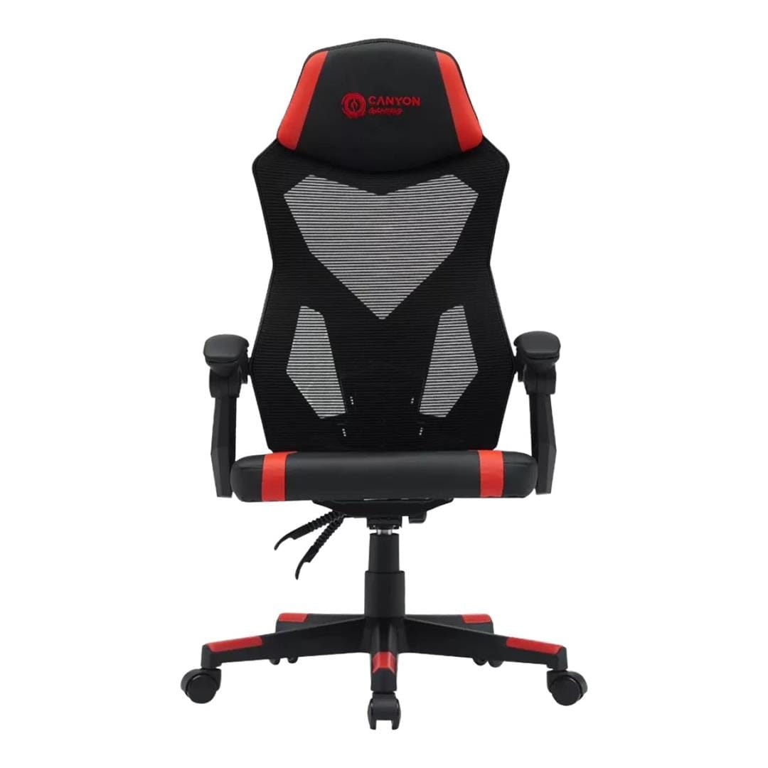 Canyon Flow MCH01 Ergonomic Mesh Gaming Chair Black Red CNE-MCH01R