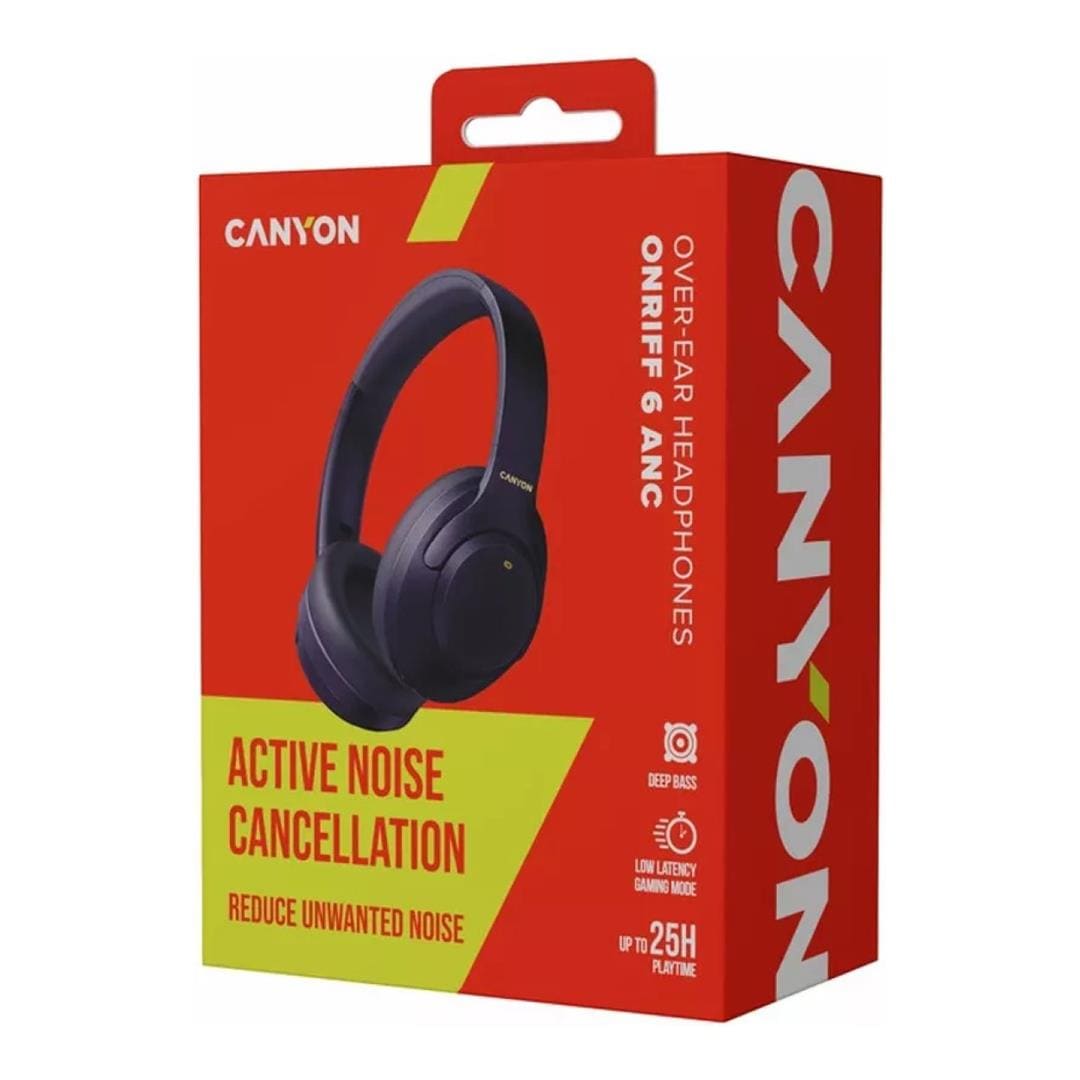 Canyon OnRiff 6 ANC Wireless Headphone Black CNS-CBTHS6BK
