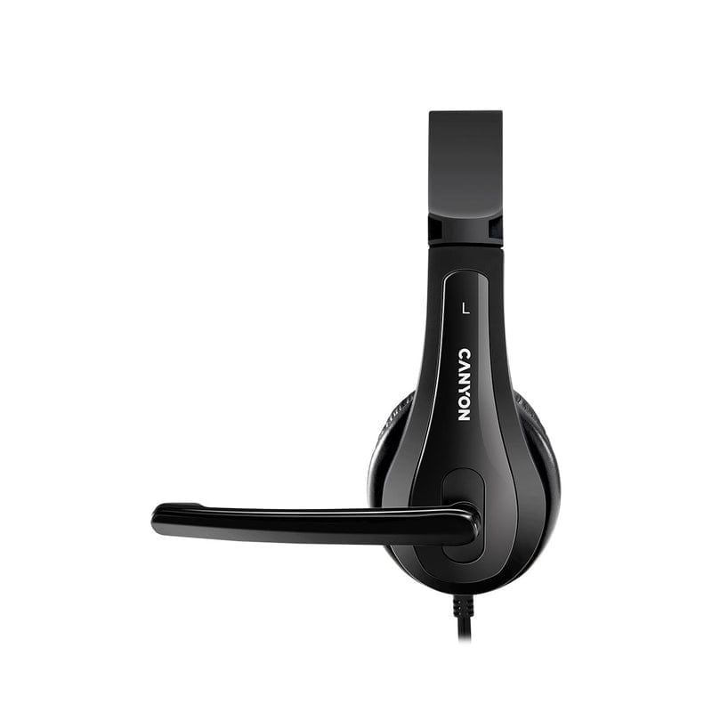 Canyon CHSU-1 USB Wired Lightweight Headsets CNS-CHSU1B