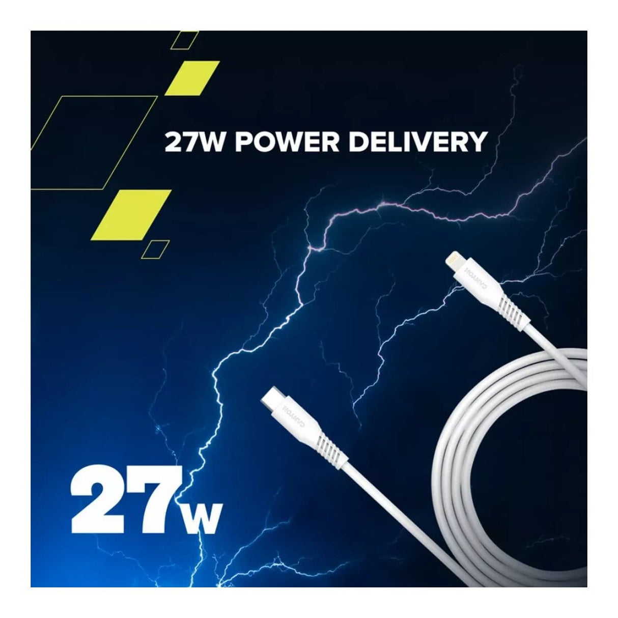 Canyon 30W Type-C to Lightning Cable 2m White CNS-CLN30SC20W