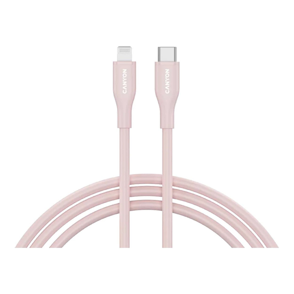 Canyon 60W Type-C to Lightning Silicon Cable 1m Pink CNS-CLNM60SC10PS