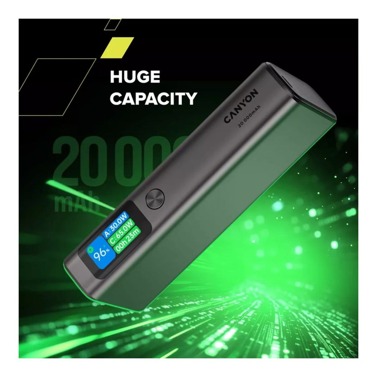 Canyon OnPower 230 20000mAh Power Bank Dark Grey CNS-CPB230DG