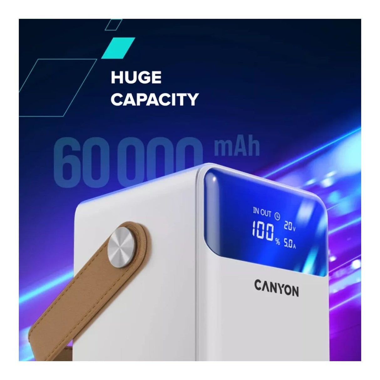 Canyon OnPower 610 60000mAh Power Bank White CNS-CPB610W
