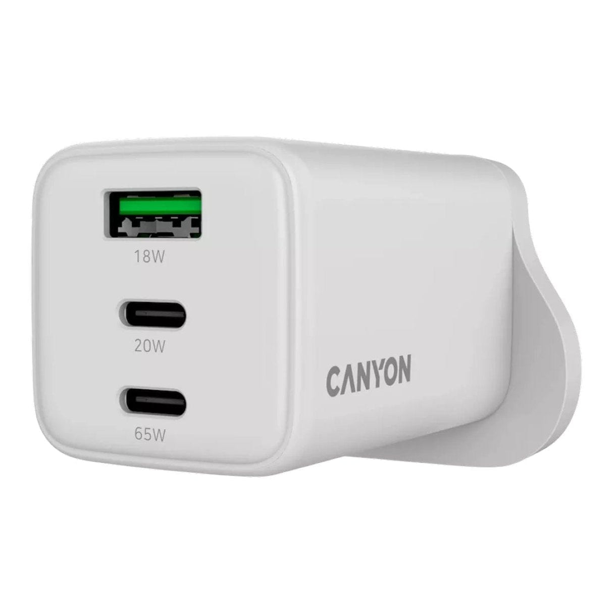 Canyon 65W USB Fast Charging Wall Charger White CNS-CUW65ACC-UK