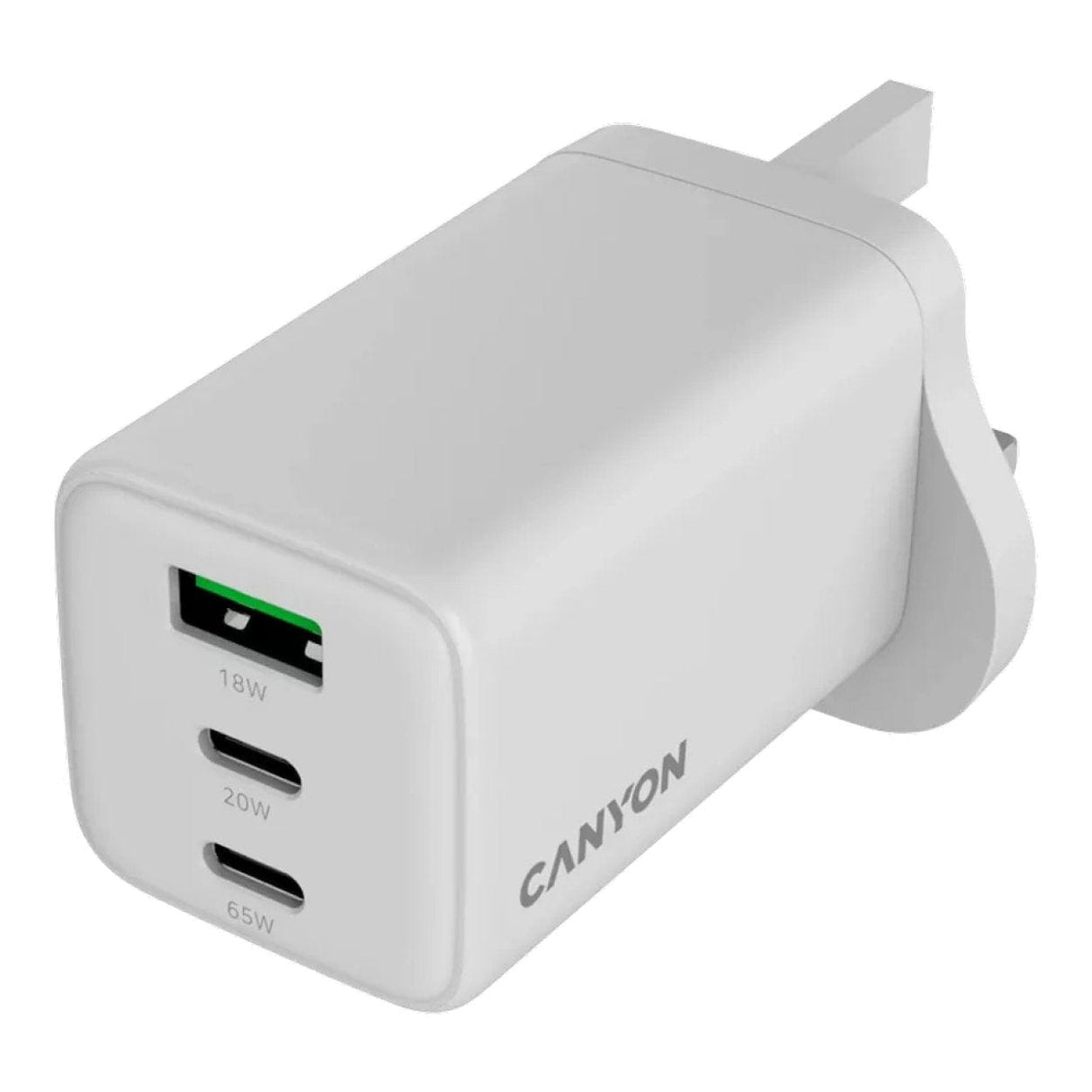 Canyon 65W USB Fast Charging Wall Charger White CNS-CUW65ACC-UK