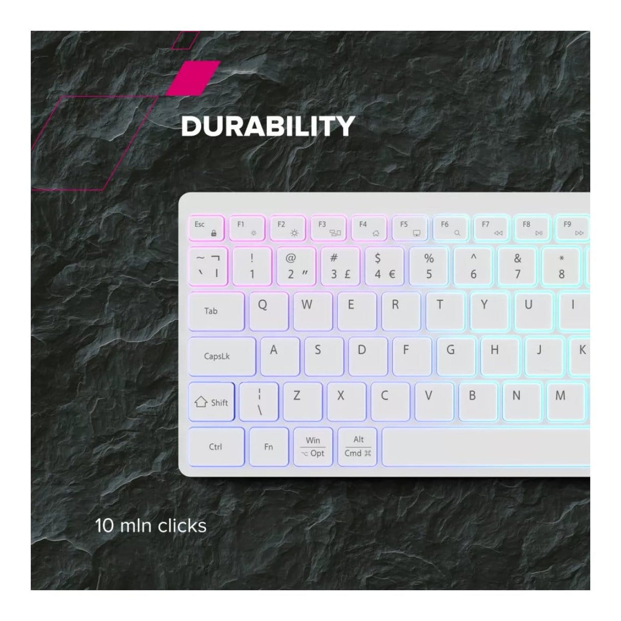 Canyon HKB-W11 RGB Wireless Keyboard Black CNS-HBTK11B