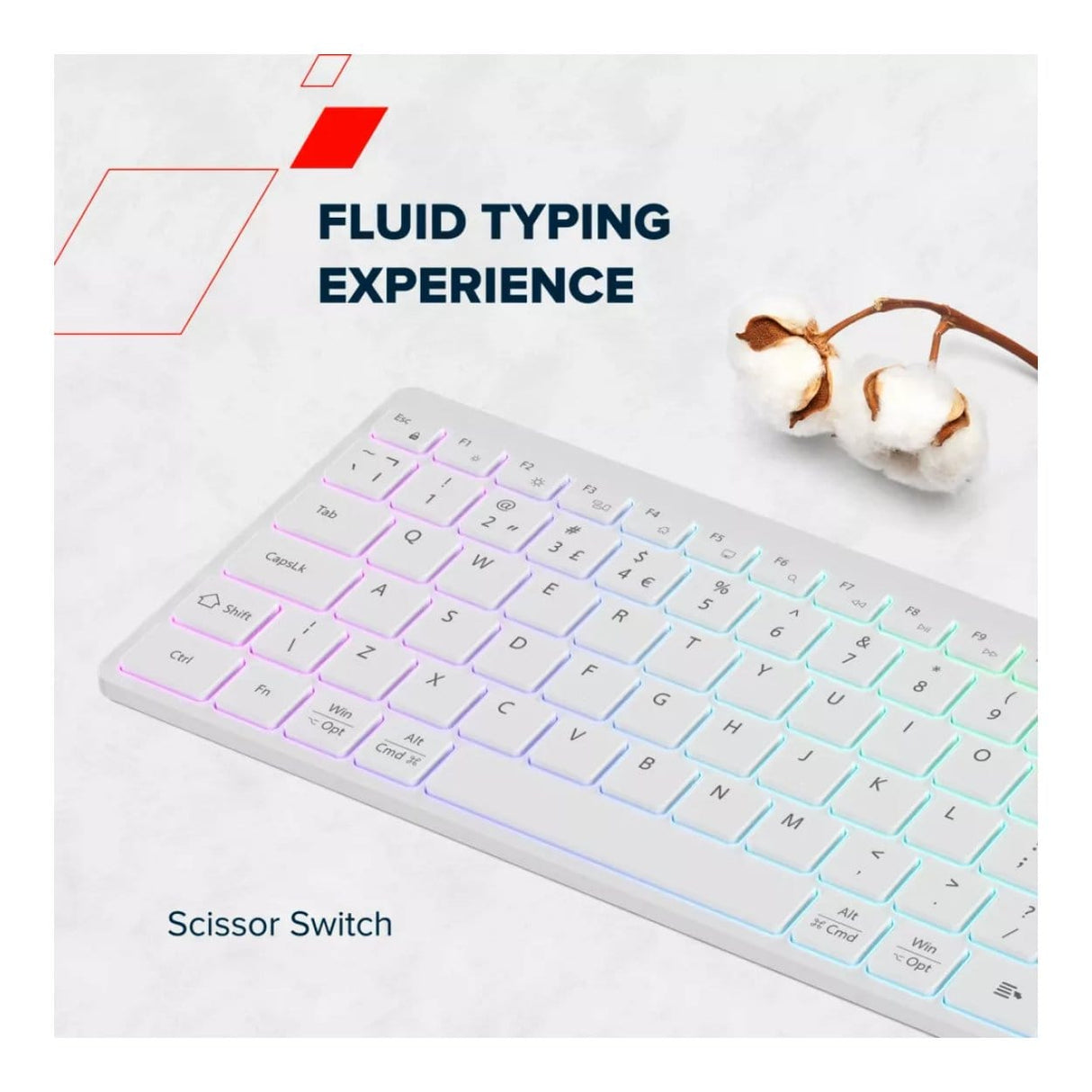 Canyon HKB-W11 RGB Wireless Keyboard Black CNS-HBTK11B