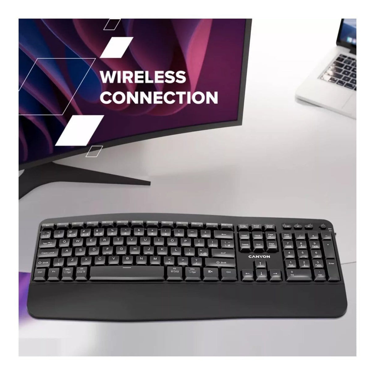 Canyon HKB-W6 Wireless Keyboard Black CNS-HKBW6