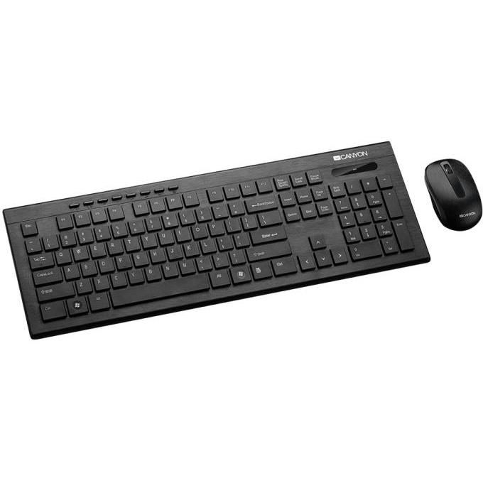 Canyon SET-W4 Wireless Keyboard and Mouse Combo Black CNS-HSETW4-US