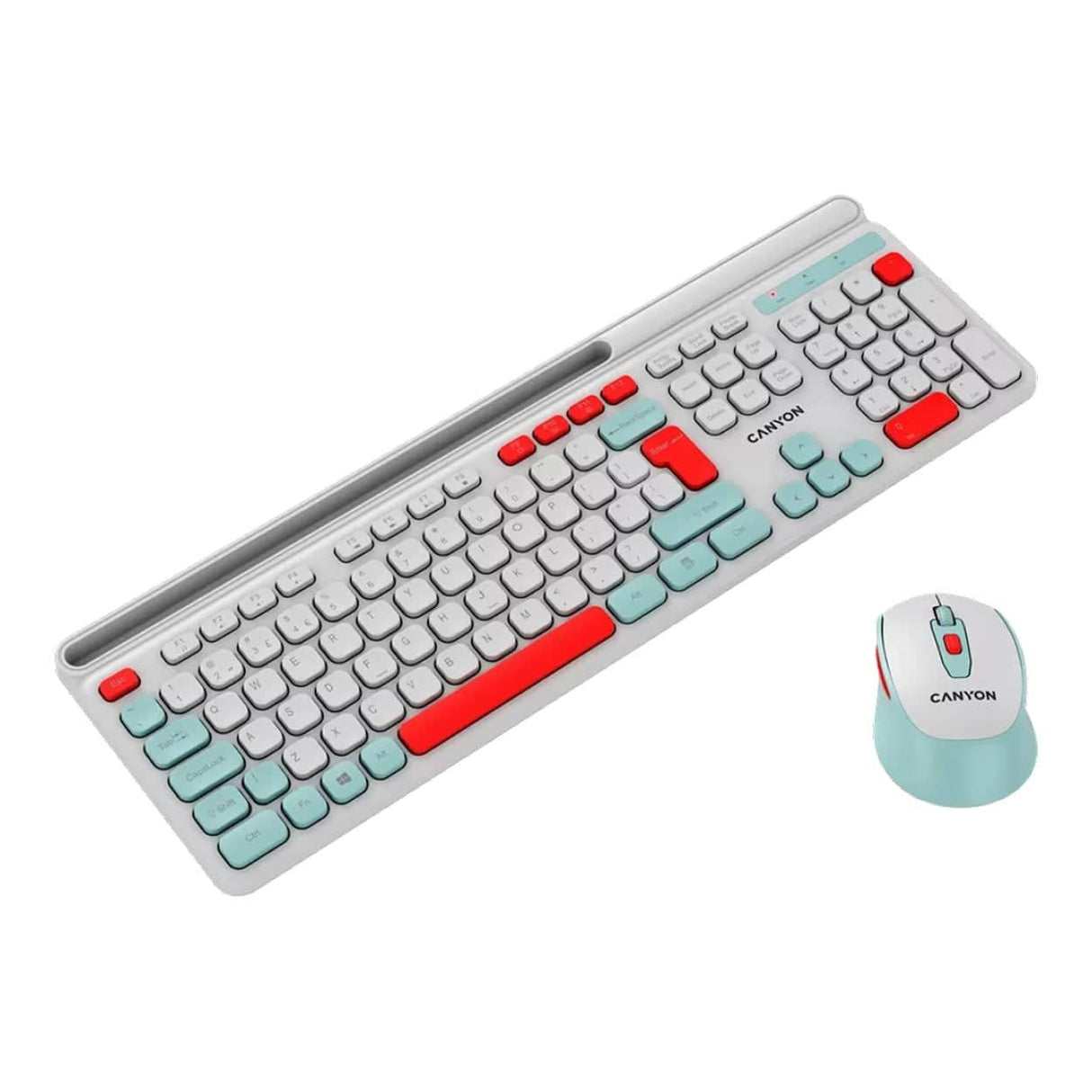 Canyon HSET-W5 Wireless Keyboard and Mouse Combo White CNS-HSETW5WT