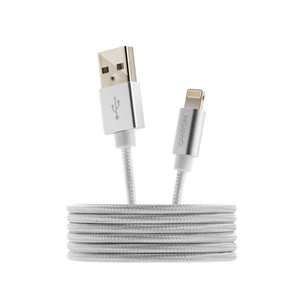 Canyon MFI-3 Type-A to Lightning Cable 96cm White CNS-MFIC3DG