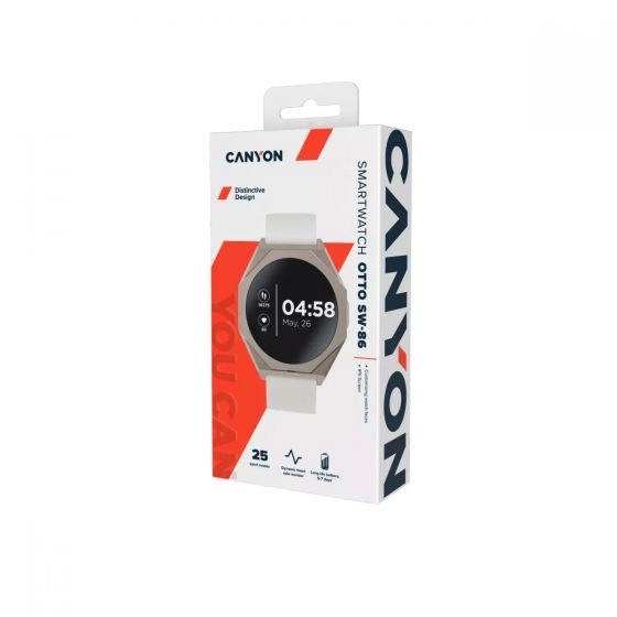 Canyon SW-86 Otto Smart Watch Silver CNS-SW86SS