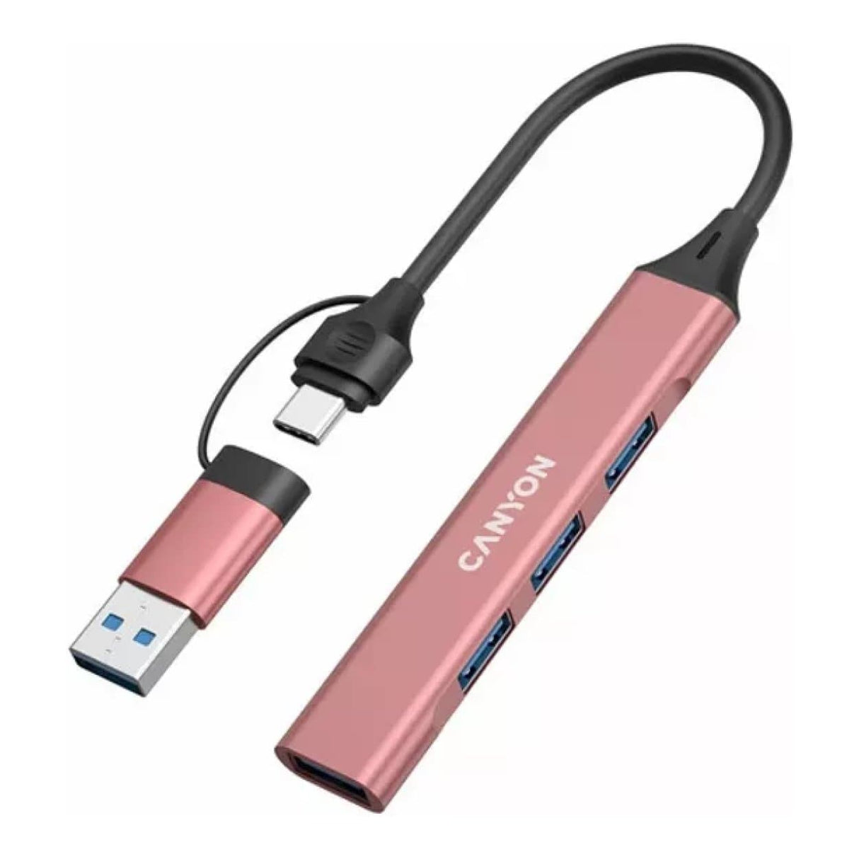 Canyon DS-02 4-in-1 Type-C Hub Pink CNS-TDS02P