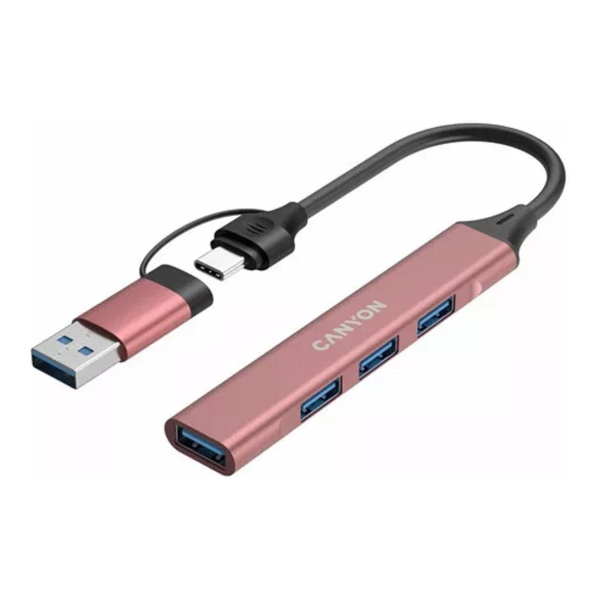Canyon DS-02 4-in-1 Type-C Hub Pink CNS-TDS02P