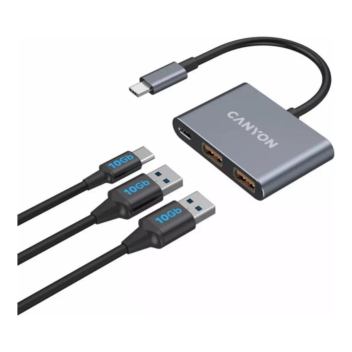 Canyon DS-3 3-in-1 Type-C Hub Dark Grey CNS-TDS3
