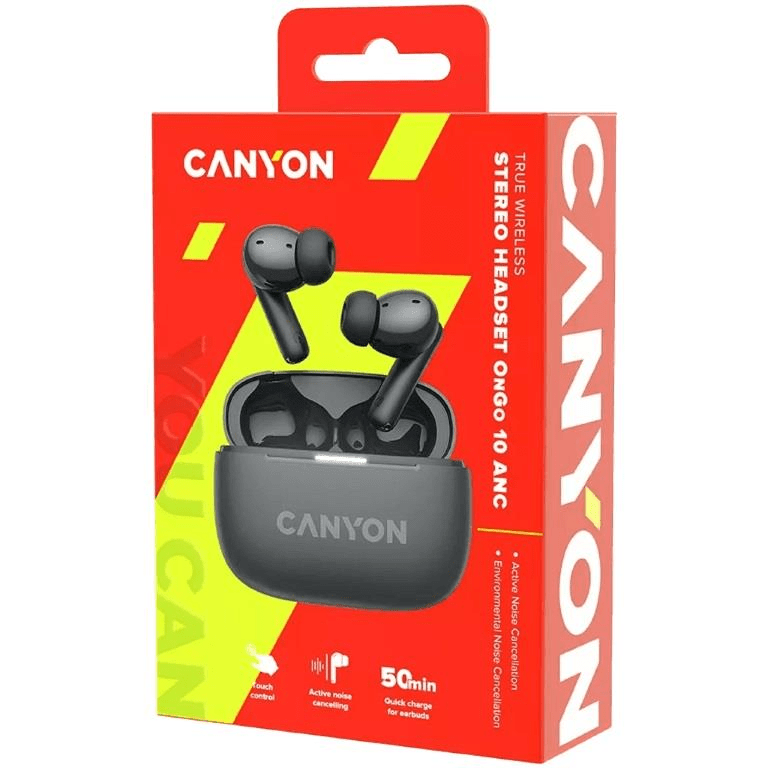 Canyon OnGo TWS-10 ANC Bluetooth Headset Black CNS-TWS10BK