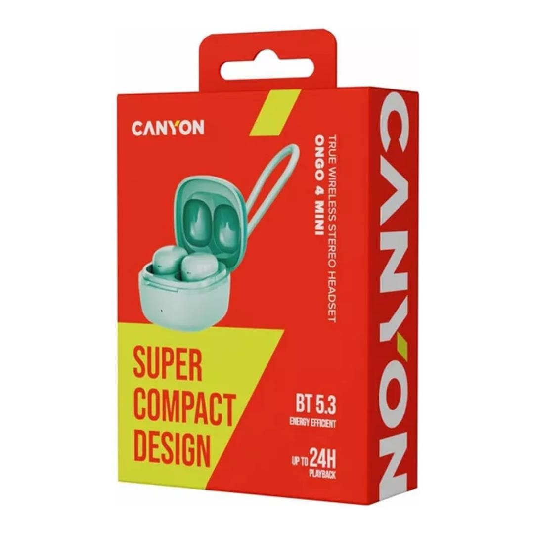 Canyon OnGo 4 Mini TWS Earbuds Green CNS-TWS4GR