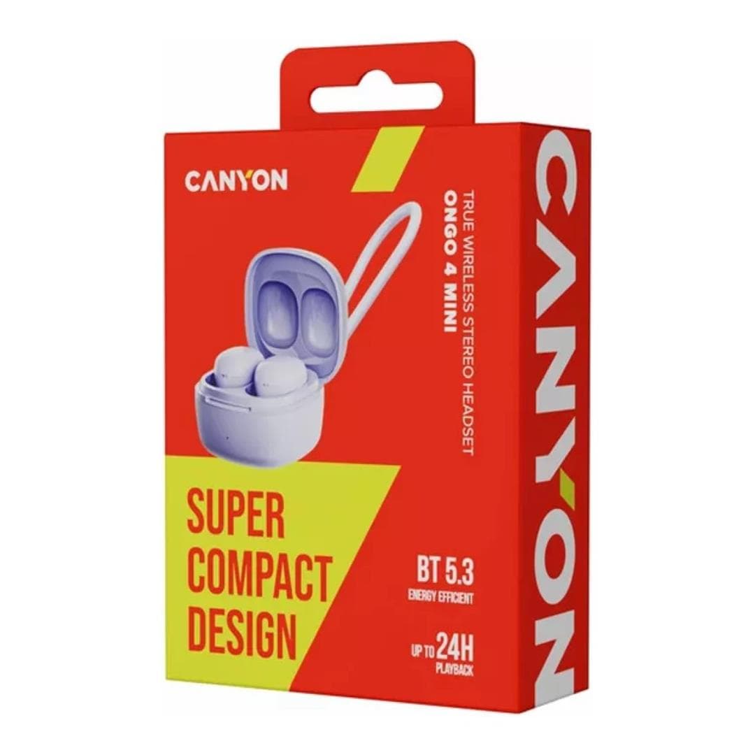 Canyon OnGo 4 Mini TWS Earbuds Purple CNS-TWS4P