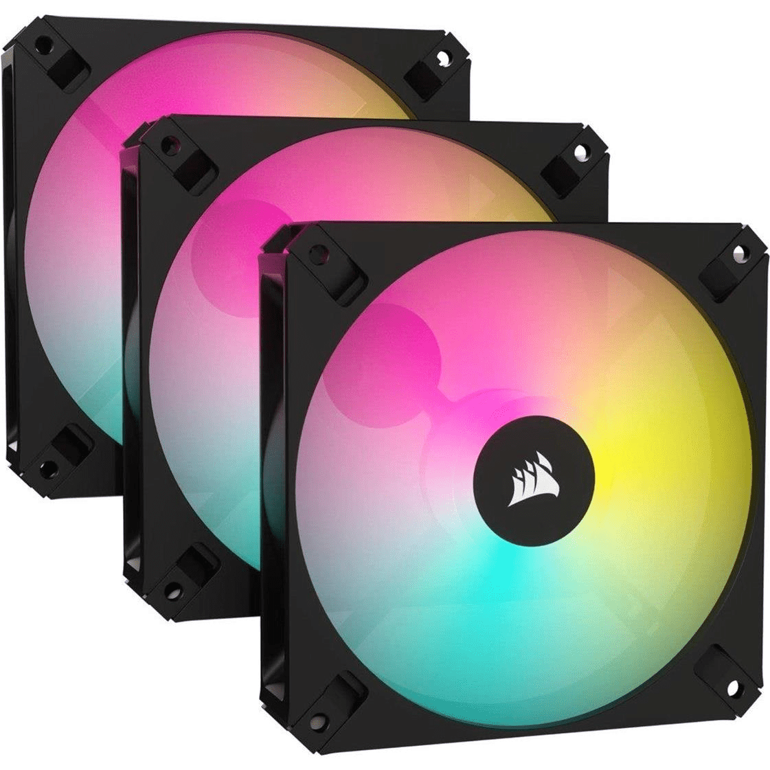 Corsair iCUE AR120 ARGB 120mm PC Case Fan 3-Pack Black CO-9050167-WW