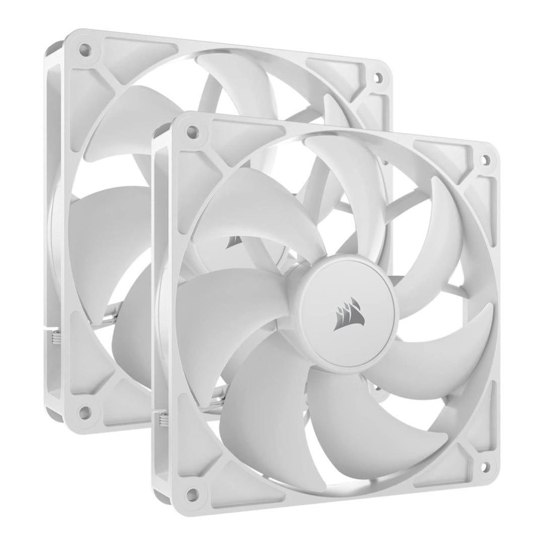 Corsair RS140 140mm PWM 1700 RPM Case Fan - Dual-pack White CO-9050195-WW