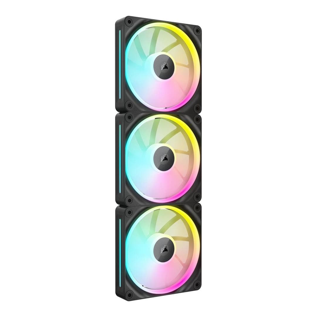 Corsair LX120 RGB iCUE Link 120mm PWM Black Case Fan - Triple Pack CO-9051026-WW