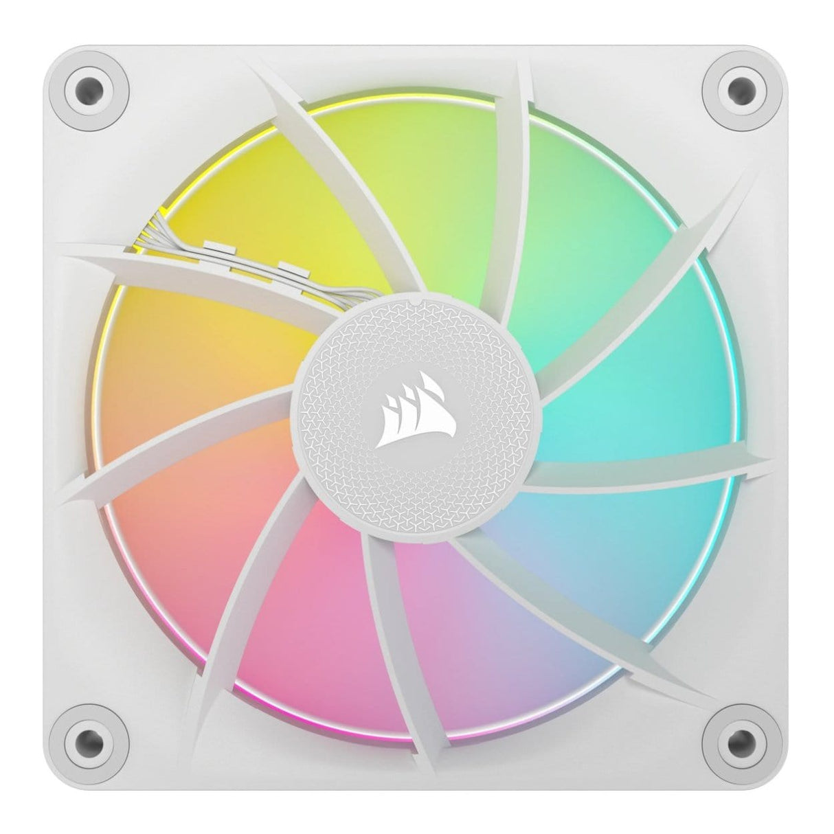 Corsair LX120 RGB iCUE Link 120mm PWM 2400 RPM Case Fan - Single-pack White CO-9051029-WW