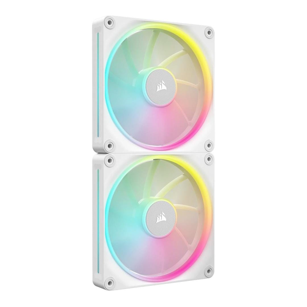 Corsair LX140 RGB iCUE Link 140mm PWM 2000 RPM Case Fan - Dual-pack White CO-9051032-WW