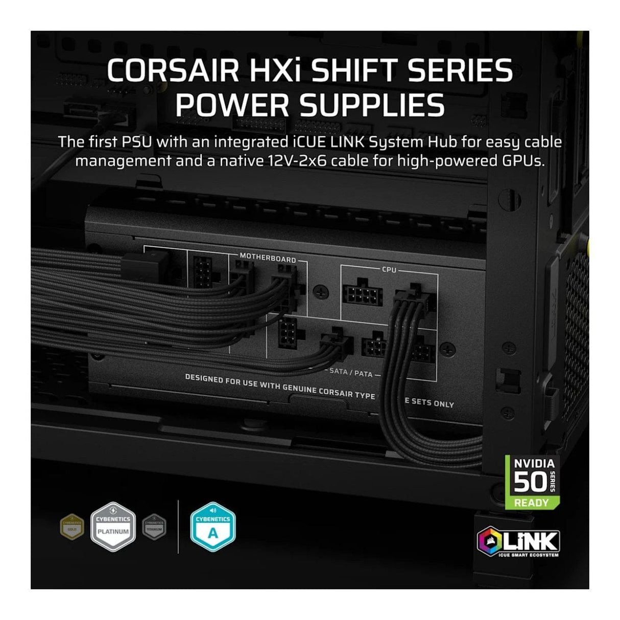Corsair HX1500i SHIFT 1500W Cybenetics Platinum Fully Modular ATX Power Supply CP-9020269-WW
