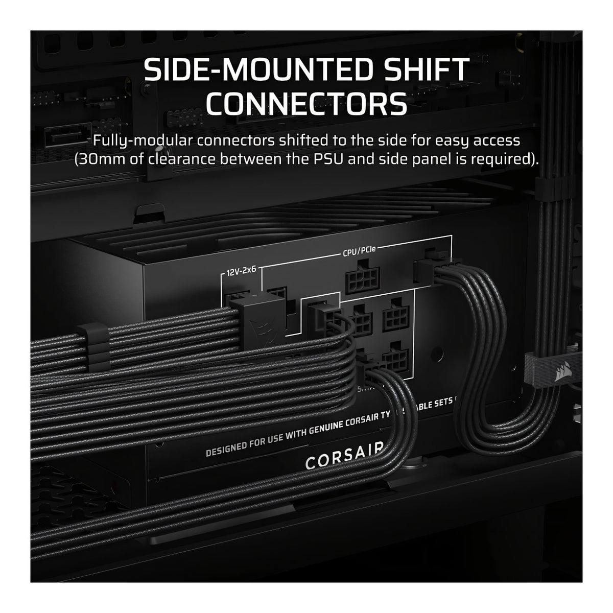 Corsair RM850x Shift 850W 80 PLUS Gold Fully Modular ATX PSU CP-9020299-WW