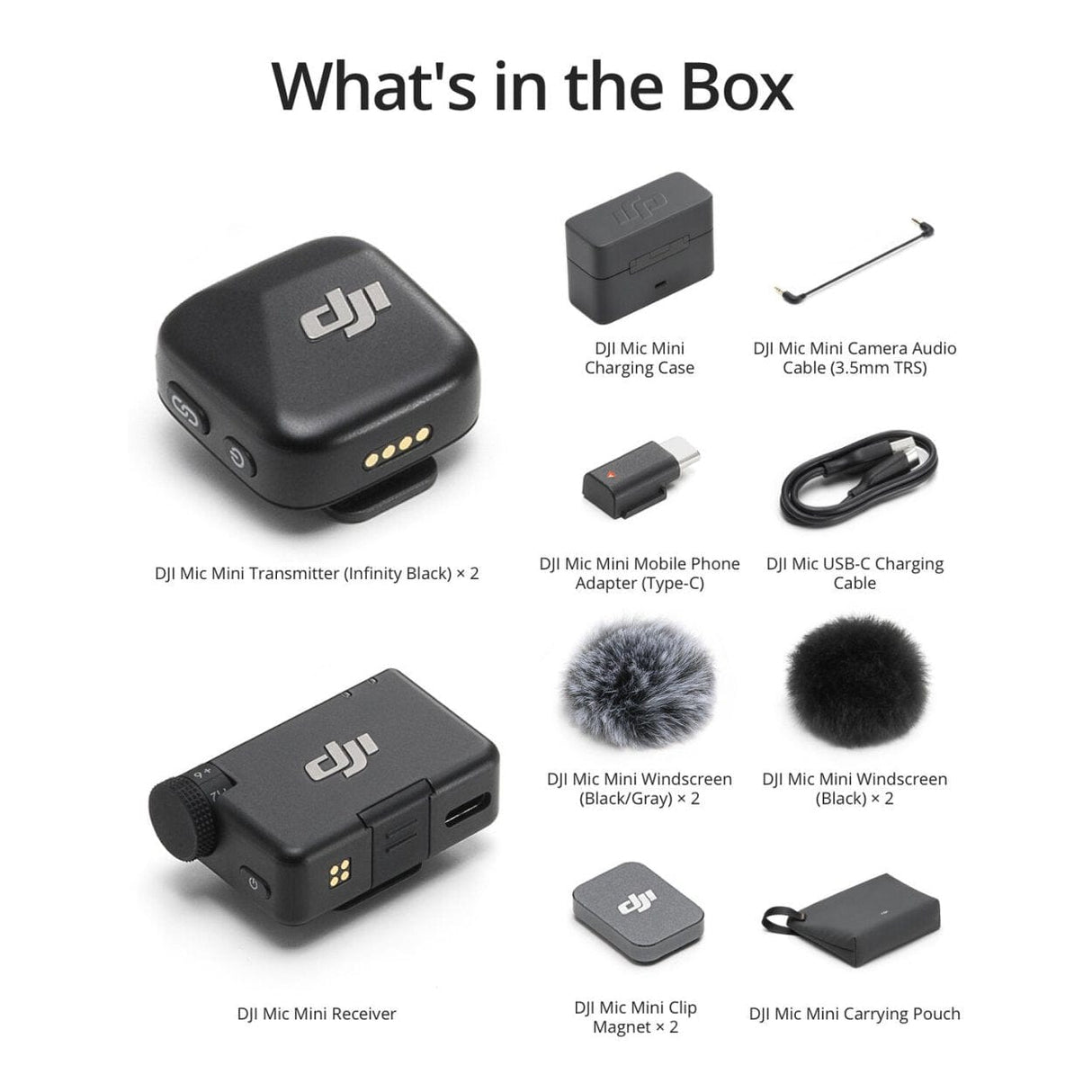 DJI Mic Mini Compact Wireless Microphone Kit CP.RN.00000433.01