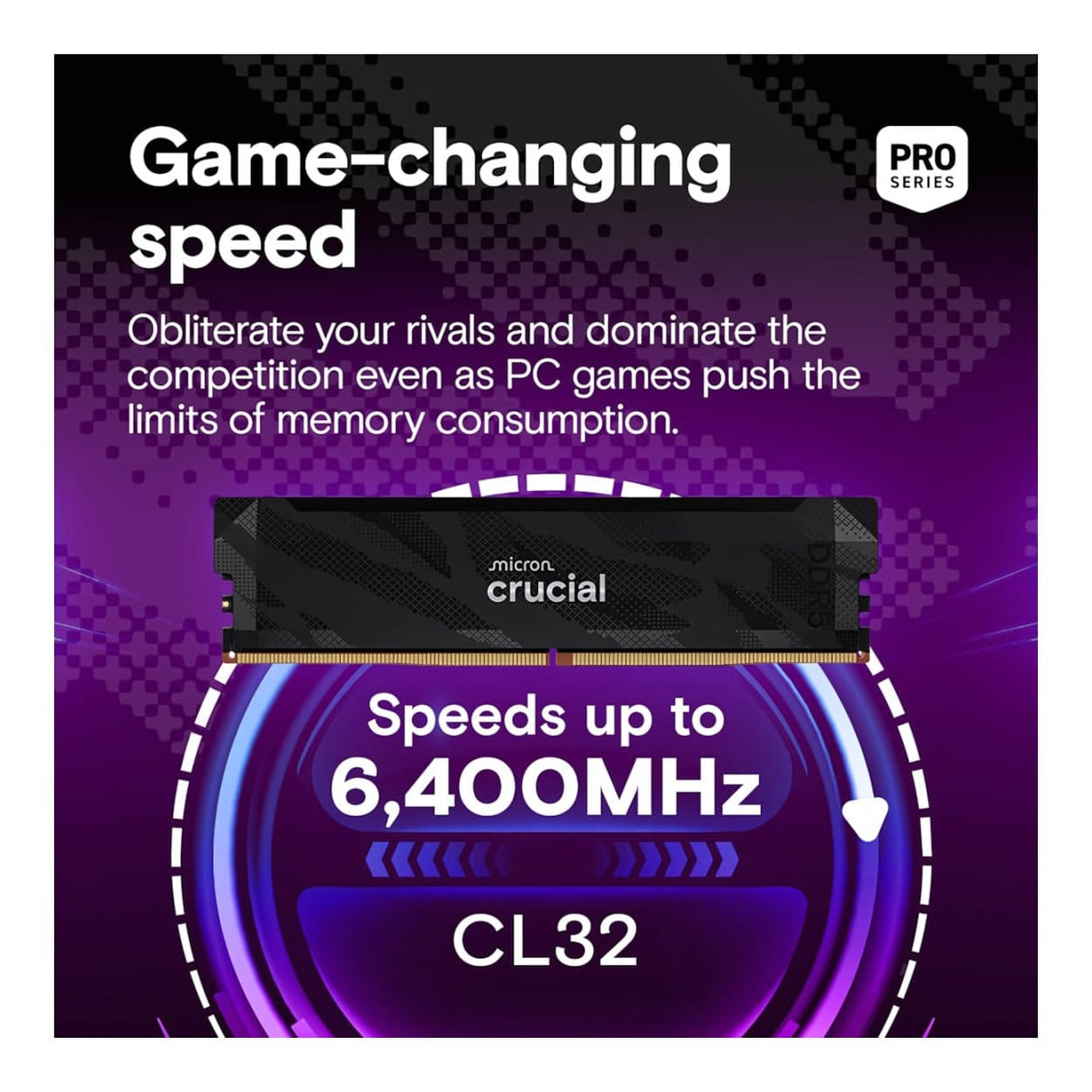Crucial Pro CP16G64C32U5B Memory Module 16GB 1x16GB DDR5 6400MHz