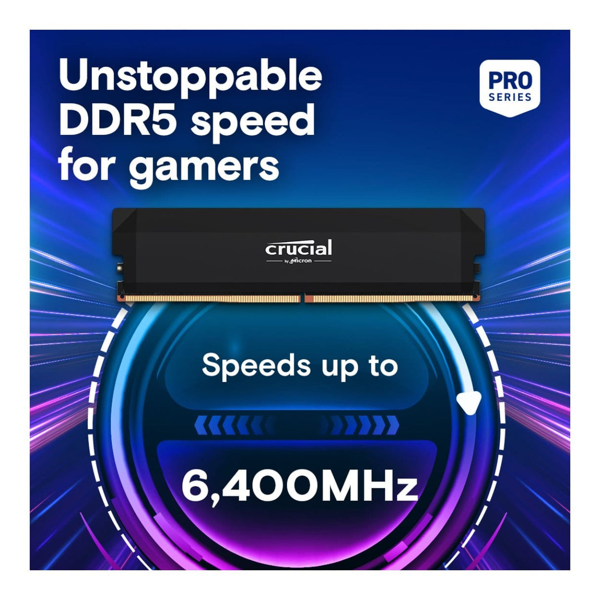 Crucial Pro OC CP2K32G60C40U5B Memory Module 64GB 2 x 32GB DDR5 6000MHz