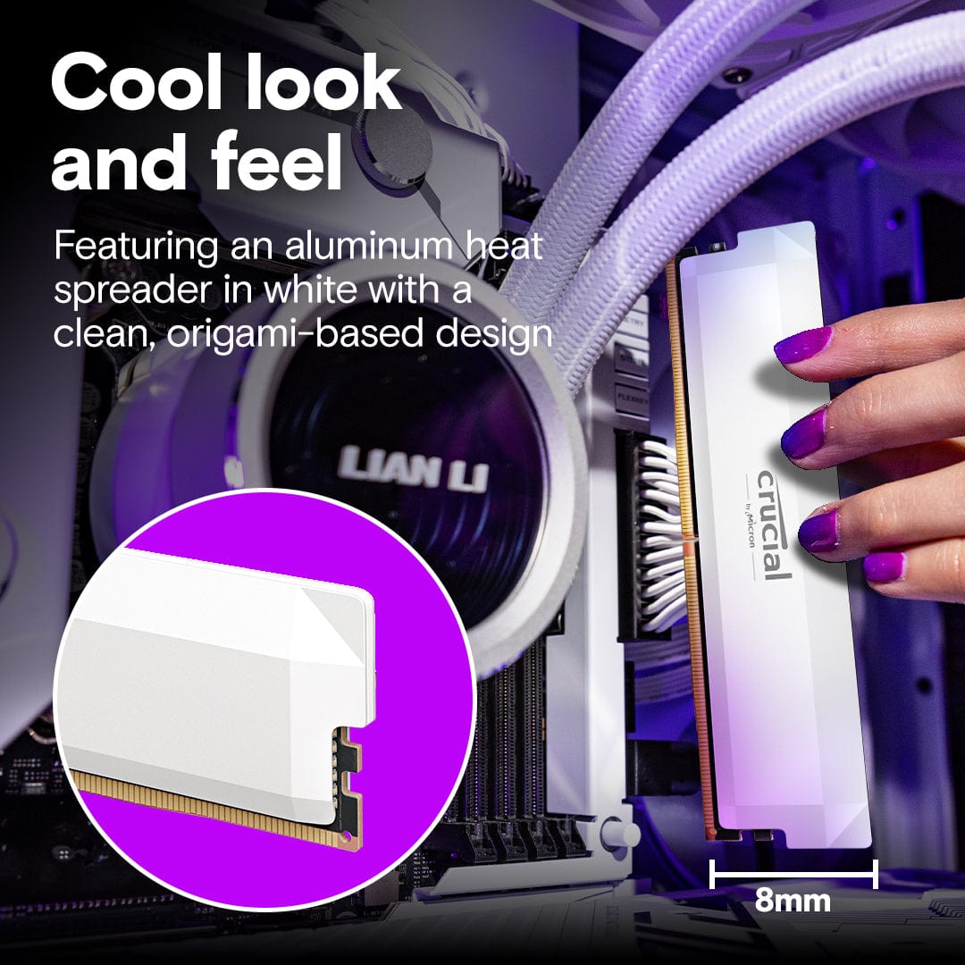 Crucial Pro OC CP2K32G60C40U5W Memory Module 64GB 2 x 32GB DDR5 6000MHz