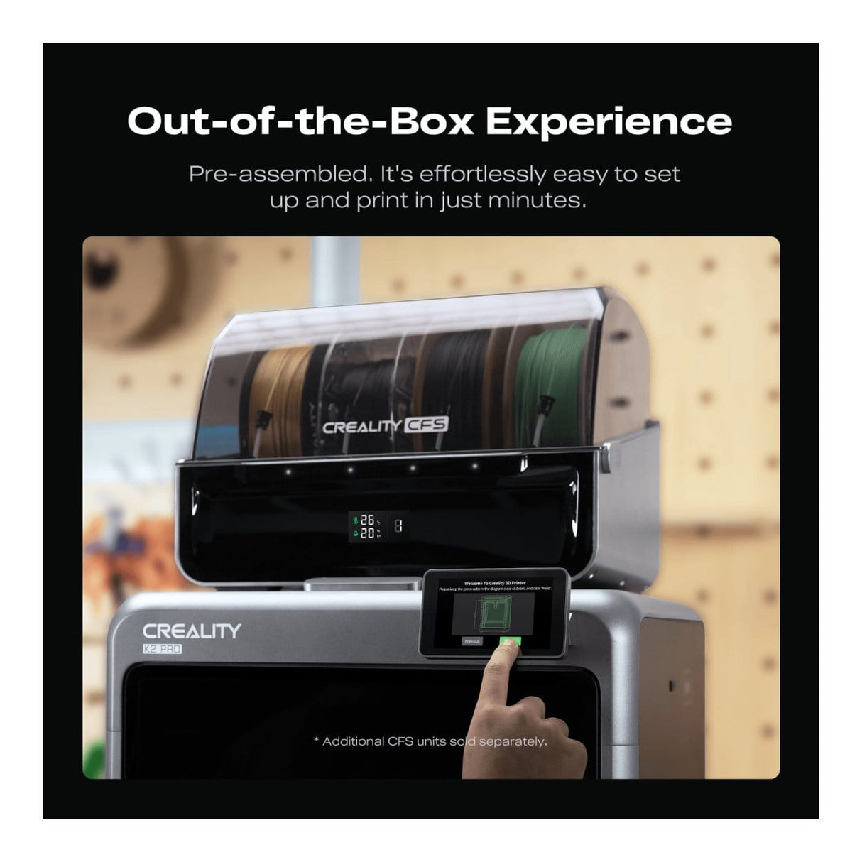 Creality K2 Pro 3D Printer with CFS Combo