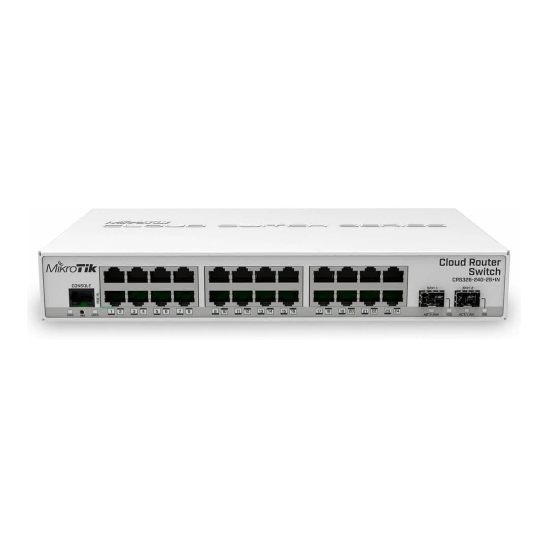 MikroTik Cloud Router Switch 24-port Gigabit 2SFP+ L5 Licence CRS326-24G-2S+IN