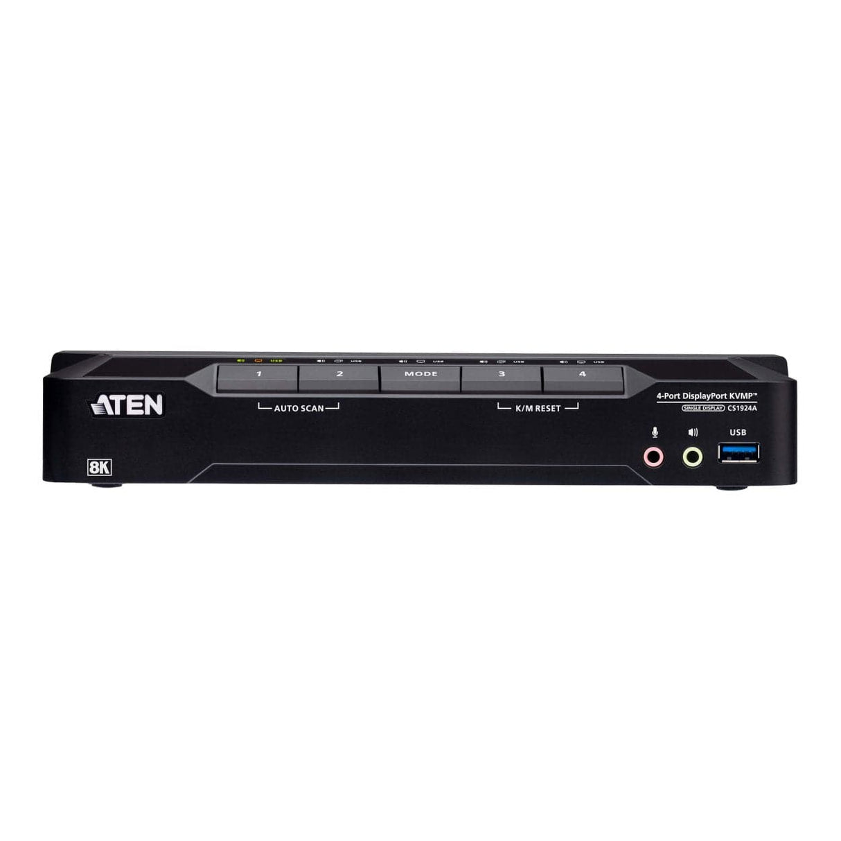 Aten 4-port USB 3.0 8K DisplayPort KVMP Switch CS1924A