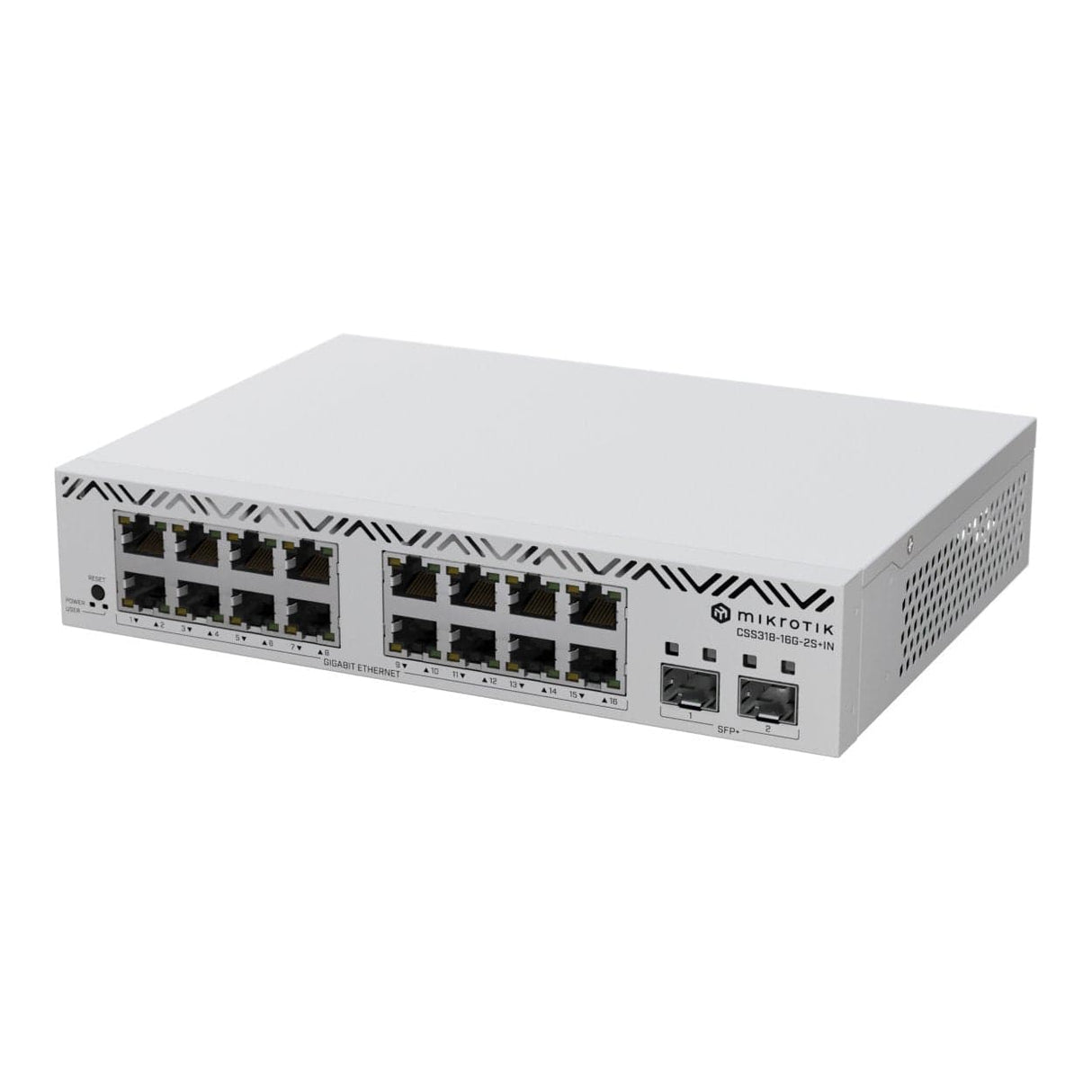 MikroTik CSS318-16G-2S+IN 16-port GbE SwOS Cloud Smart Switch with 2-port SFP+
