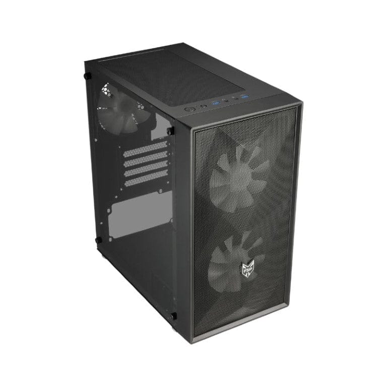 FSP CST130 Basic Micro-ATX Gaming PC Case Black with Acrylic Side Panel CST130BASICBK