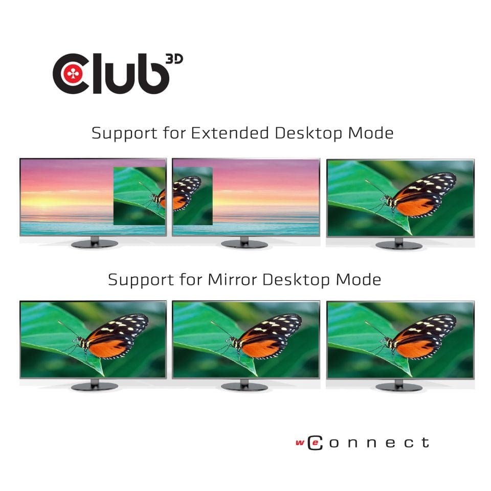 Club 3D USB Gen1 Type-C Triple Display Dynamic PD Charging Dock CSV-1564W65