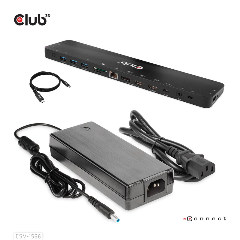 CLUB 3D USB Gen1 Type-C Triple Display Charging Dock CSV-1566