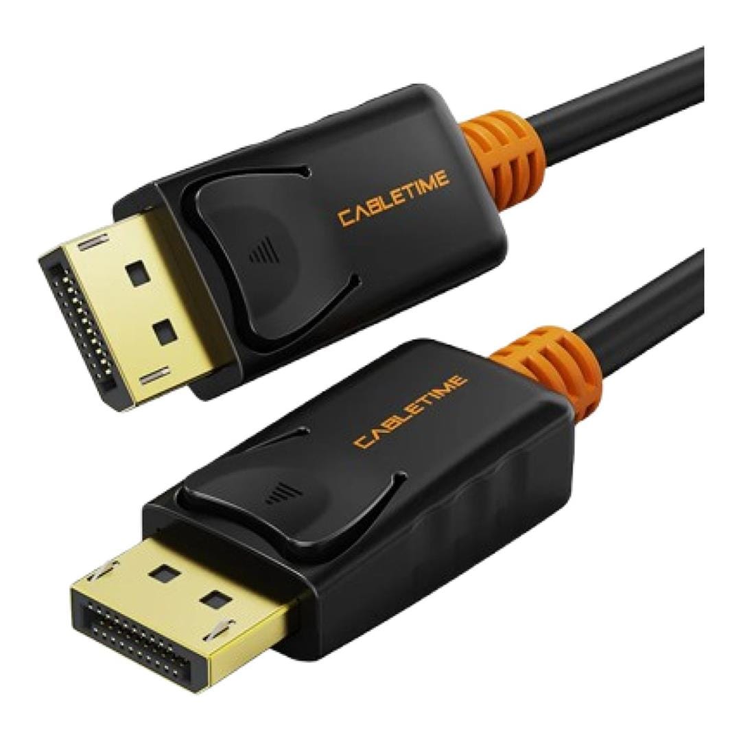 Cabletime CD21O DisplayPort 1.2 Male to Male Cable 4.5m Black CT-AV585-01G-B4.5