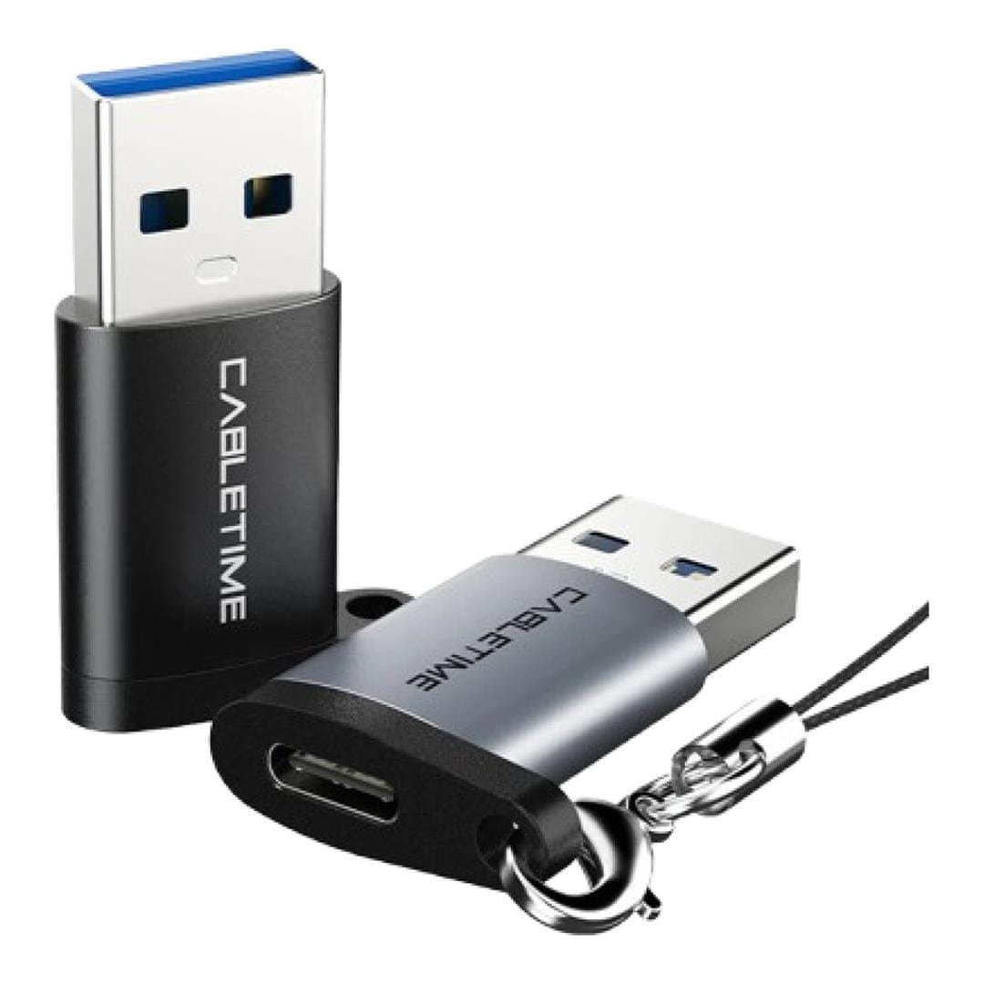 Cabletime Type-C Female to Type-A Male OTG Adapter CT-OTG-AMCF-AGL