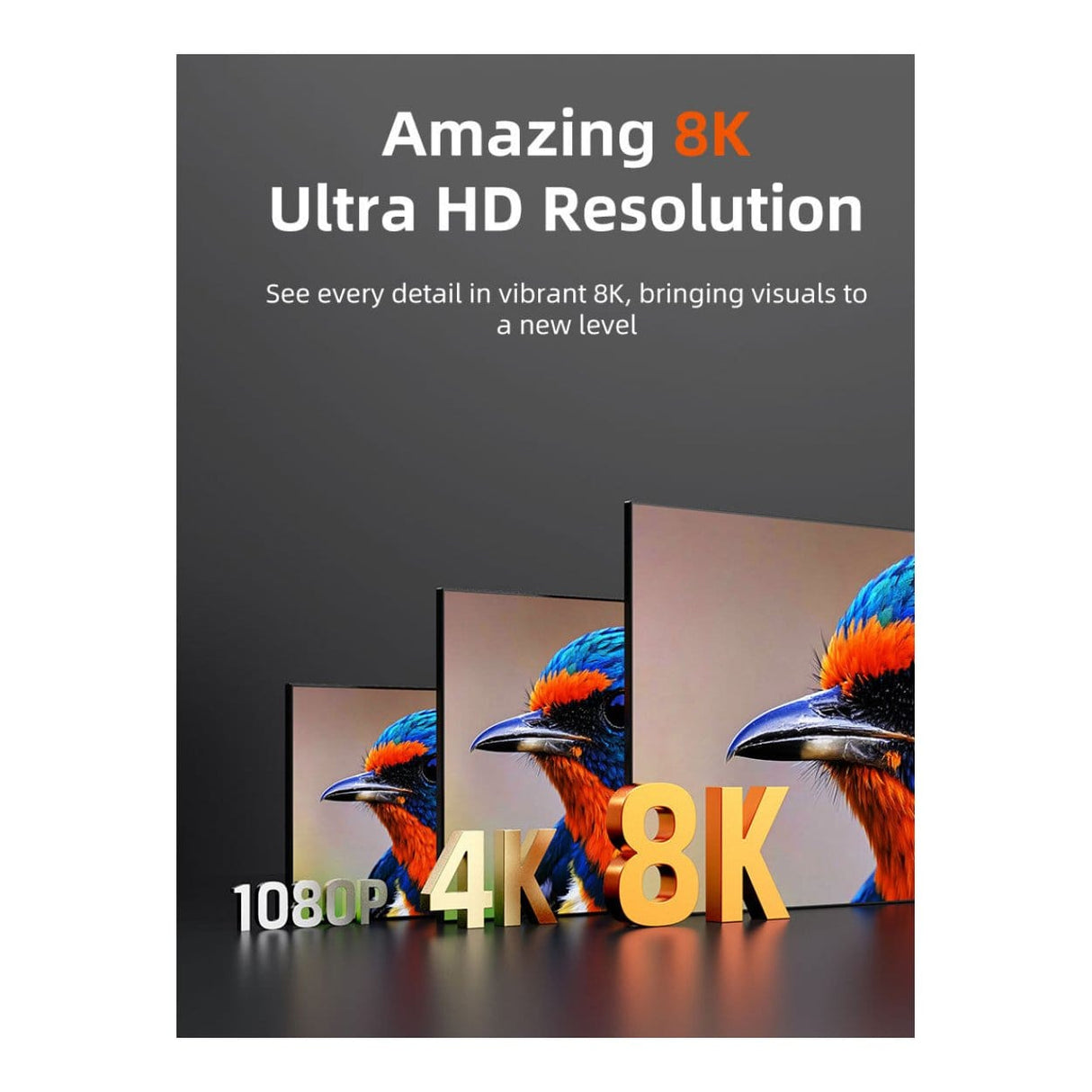 Cabletime 8K Ultra Slim Male to Male HDMI Cable 2m CT-SHD8K-AG2