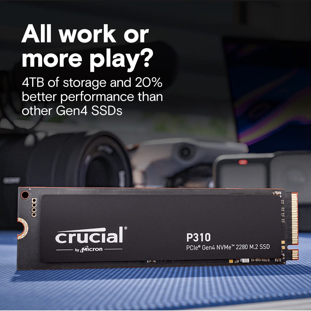 Crucial P310 4TB NVMe PCIe 4.0 M.2 Internal SSD