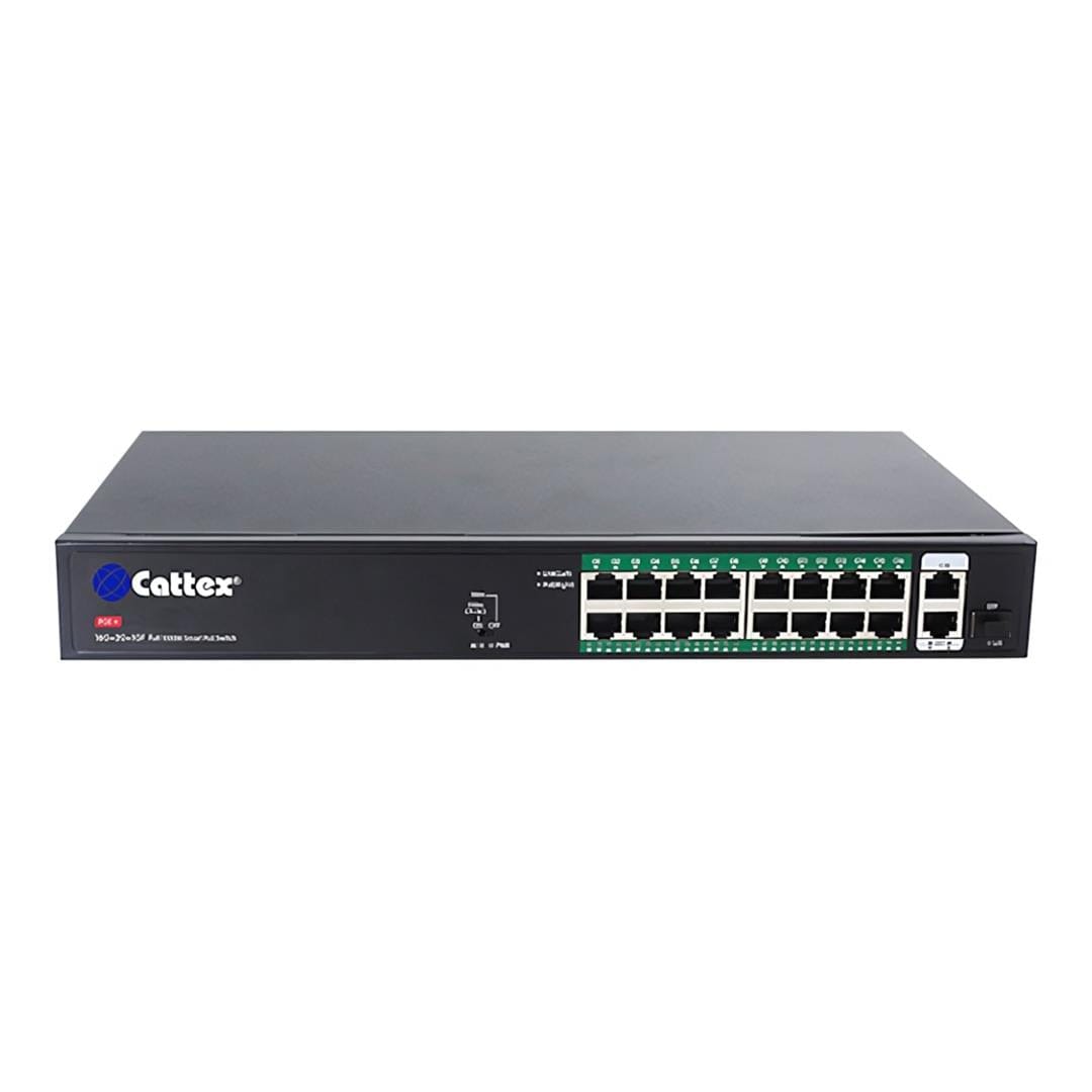Cattex 19-port Full Gigabit PoE Fiber Switch CTX0016PFD