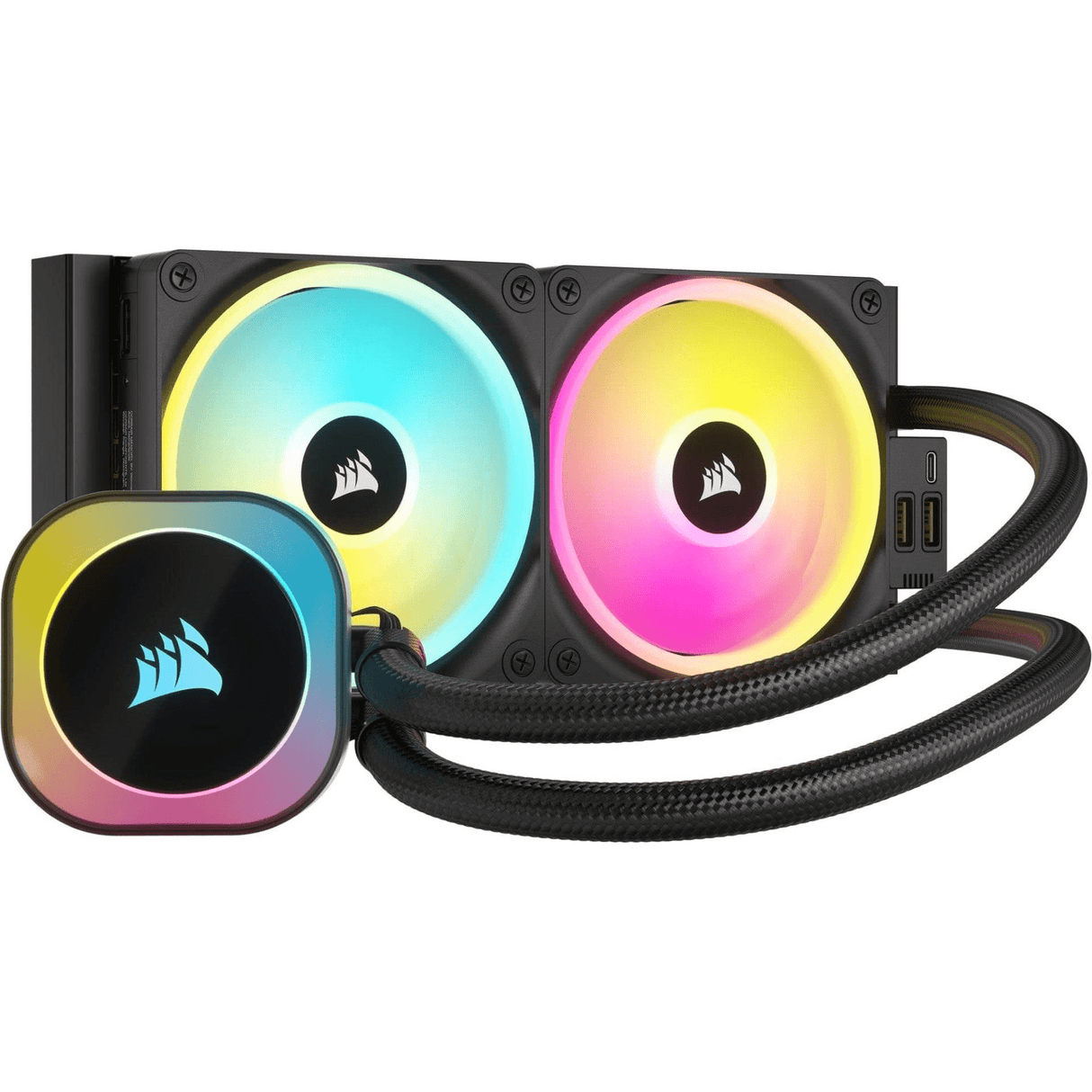 Corsair iCUE Link H100i RGB AIO 240mm Liquid CPU Cooler Black CW-9061001-WW